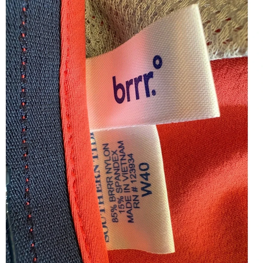 Southern Tide brrr‎ Performance Shorts Mens 40 Coral Pink Cooling Stretch Golf